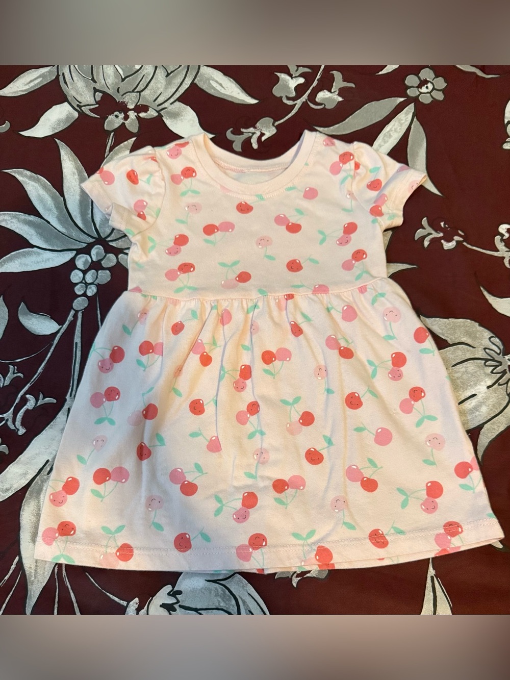 Garanimals Pink Cherry Print Short Sleeve Dress
